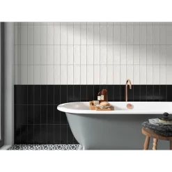 Seinälaatta Pukkila Soho White himmeä struktuuri 297x97mm