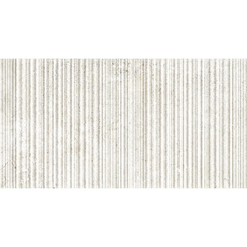 Seinälaatta Pukkila Stone Age White Sawn, 29.5x59.2cm, matta