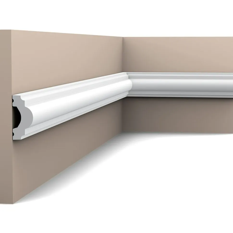 Seinälista Orac Decor PX120 19x40x2000 mm polystyreeni valkoinen