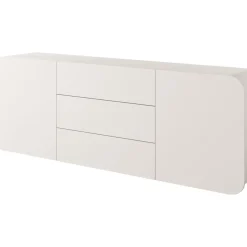 Seinälle kiinnitettävä lipasto Nomla A RENE 2DD3S, leveys 200cm, beige