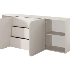 Seinälle kiinnitettävä lipasto Nomla A RENE 2DD3S, leveys 200cm, beige
