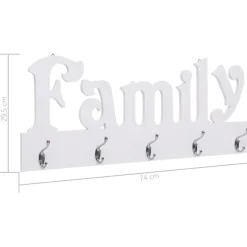 Seinänaulakko FAMILY, 74x29.5cm