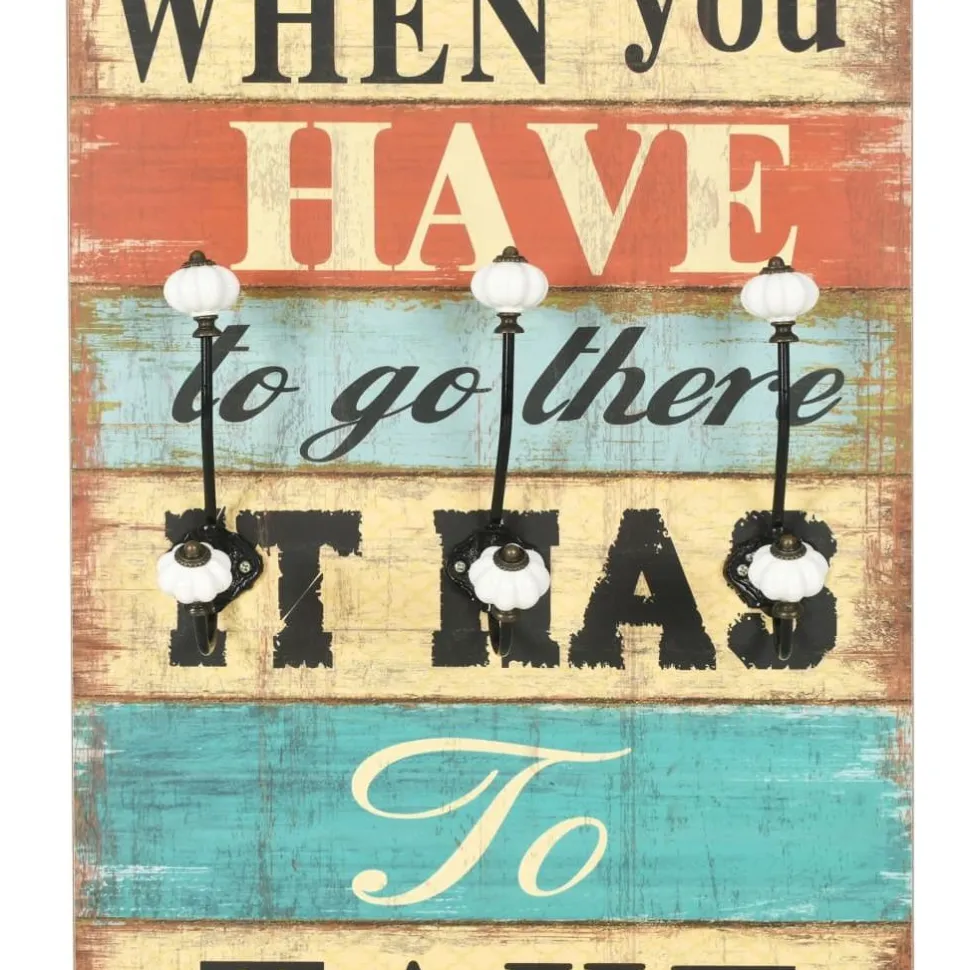 Seinänaulakko 6 koukulla home is 120x40 cm