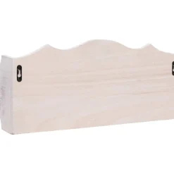 Seinänaulakko, valkoinen, 50x10x23cm, puu