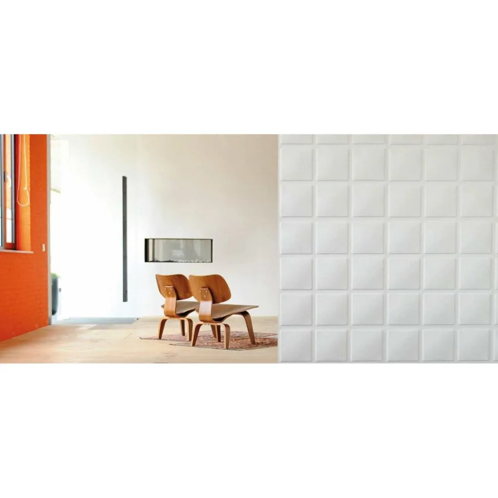 Seinäpaneeli WallArt 3D Cubes 500x500 mm 12 kpl/pkt