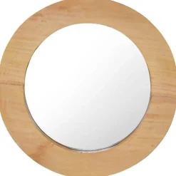 Seinäpeili 40 cm tiikki pyöreä