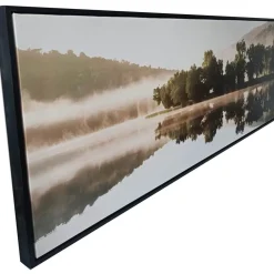 Seinätaulu Home4You WALLY 50x140 cm, sumu järvellä, beige