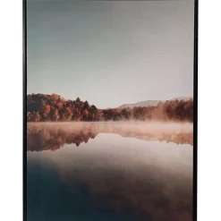 Seinätaulu Home4You WALLY 60x80 cm, järvimaisema, oranssi