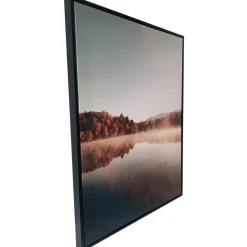 Seinätaulu Home4You WALLY 60x80 cm, järvimaisema, oranssi