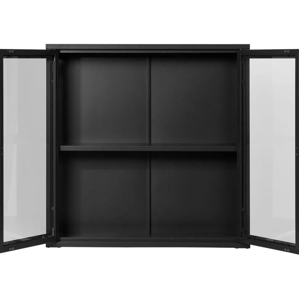 Seinävitriini House Nordic Brisbane, 80x18x80cm, musta teräs
