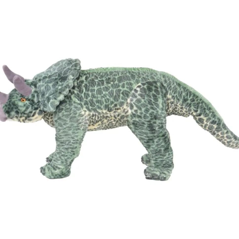 Seisova leludinosaurus Triceratops XXL plyysi vihreä