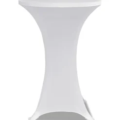 Seisovan pöydän päällyste 70 cm valkoinen stretch 2 kpl