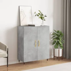 Senkki betoninharmaa 69,5x34x90 cm tekninen puu (27704)
