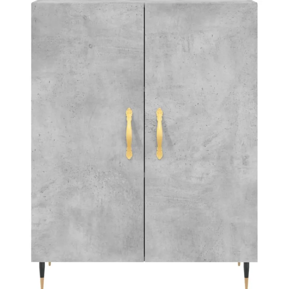 Senkki betoninharmaa 69,5x34x90 cm tekninen puu (27704)