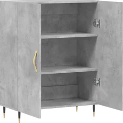 Senkki betoninharmaa 69,5x34x90 cm tekninen puu (27704)