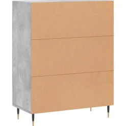 Senkki betoninharmaa 69,5x34x90 cm tekninen puu (27704)