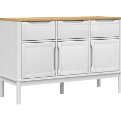 Senkki FLORO valkoinen 114x43x74 cm täysi mänty (74024)