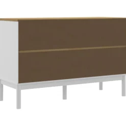 Senkki FLORO valkoinen 114x43x74 cm täysi mänty (74024)