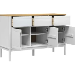 Senkki FLORO valkoinen 114x43x74 cm täysi mänty (74024)