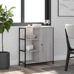 Senkki harmaa Sonoma 70x30x80 cm tekninen puu (35492)