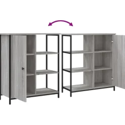 Senkki harmaa Sonoma 70x30x80 cm tekninen puu (35492)