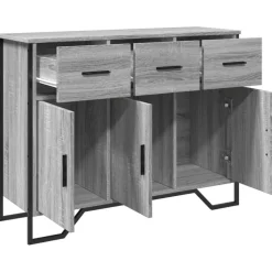 Senkki harmaa Sonoma 97x32,5x74,5 cm tekninen puu (48562)