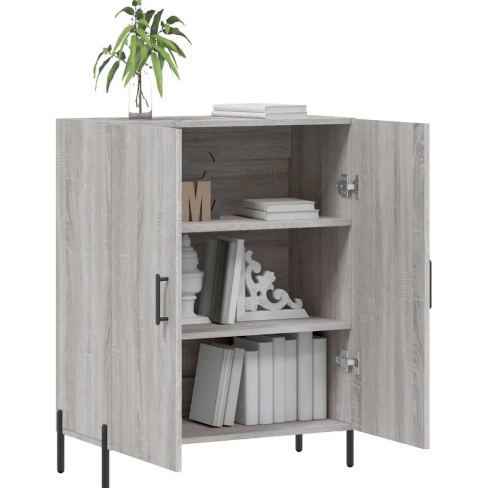 Senkki harmaa Sonoma 69,5x34x90 cm tekninen puu (27738)
