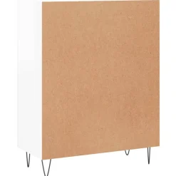 Senkki korkeakiilto valkoinen 69,5x34x90 cm tekninen puu (27974)