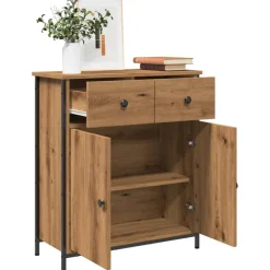 Senkki käsityöläinen tammi 70x30x80 cm tekninen puu (57471)
