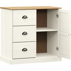 Senkki laatikoilla VIGO 78x40x75 cm valkoinen täysi mänty (53200)