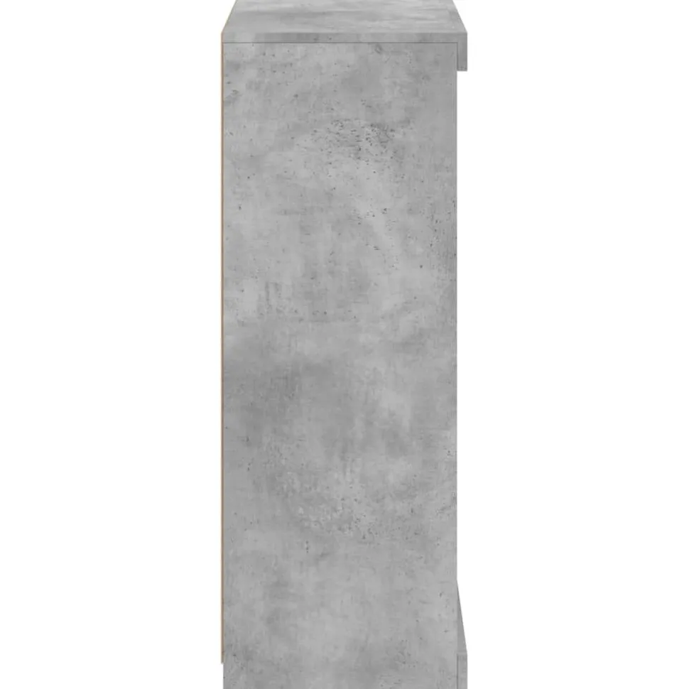 Senkki LED-valoilla betoninharmaa 60,5x37x100 cm (36710)