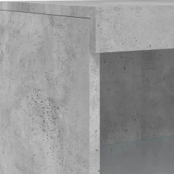 Senkki LED-valoilla betoninharmaa 60,5x37x100 cm (36710)