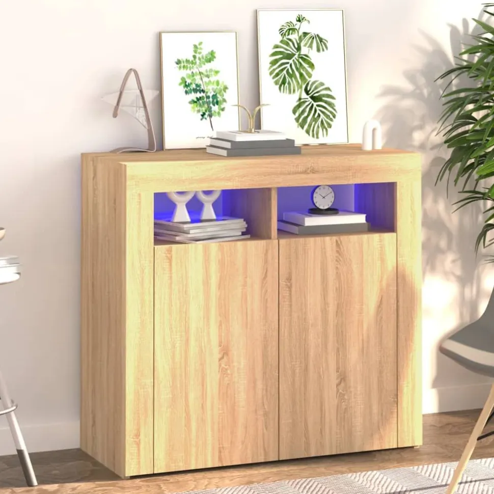 Senkki LED-valoilla, eri kokoja ja värejä
