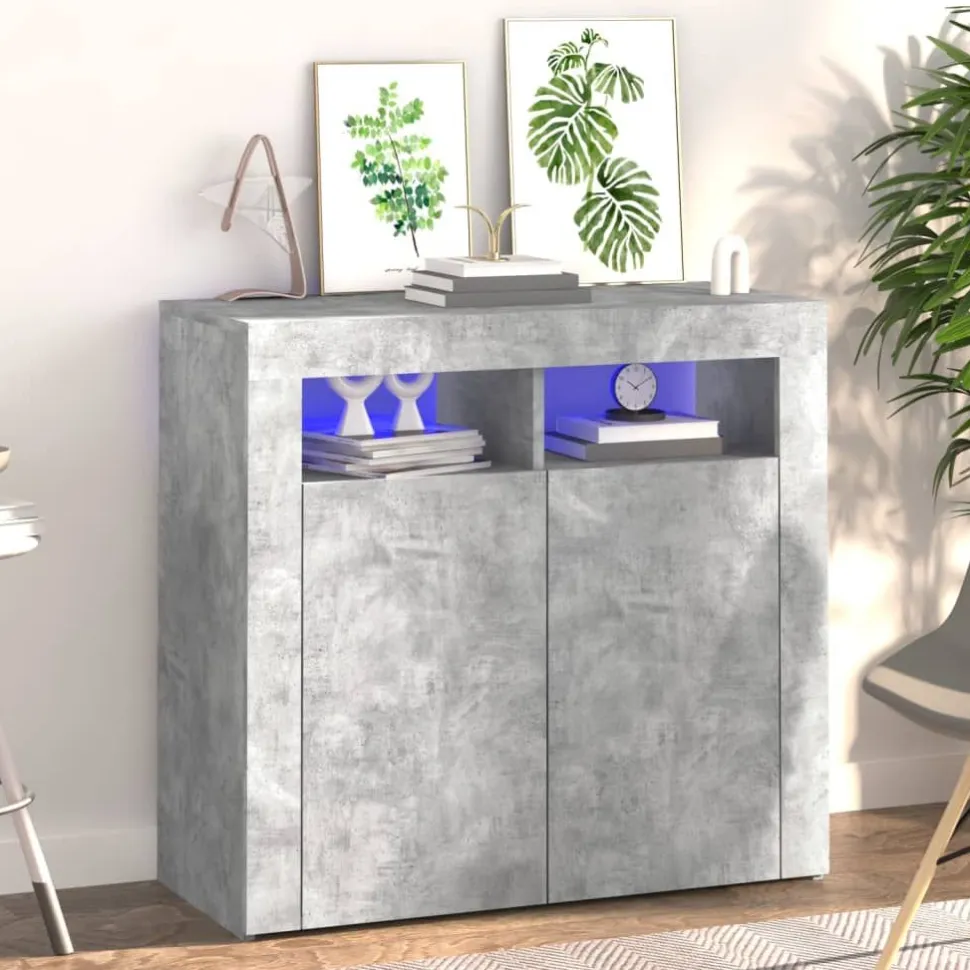 Senkki LED-valoilla, eri kokoja ja värejä