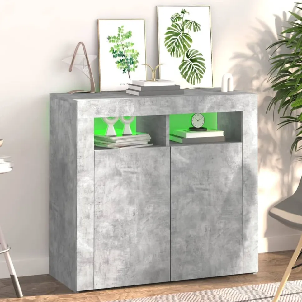 Senkki LED-valoilla, eri kokoja ja värejä