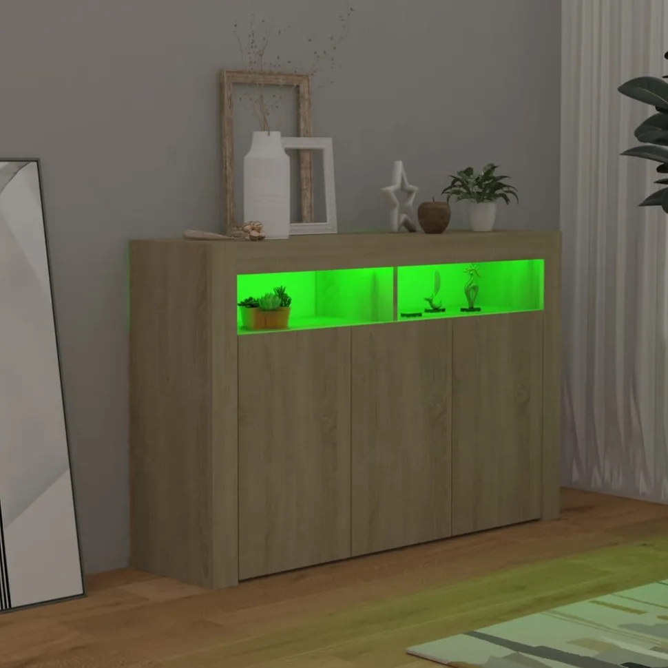 Senkki LED-valoilla, eri kokoja ja värejä