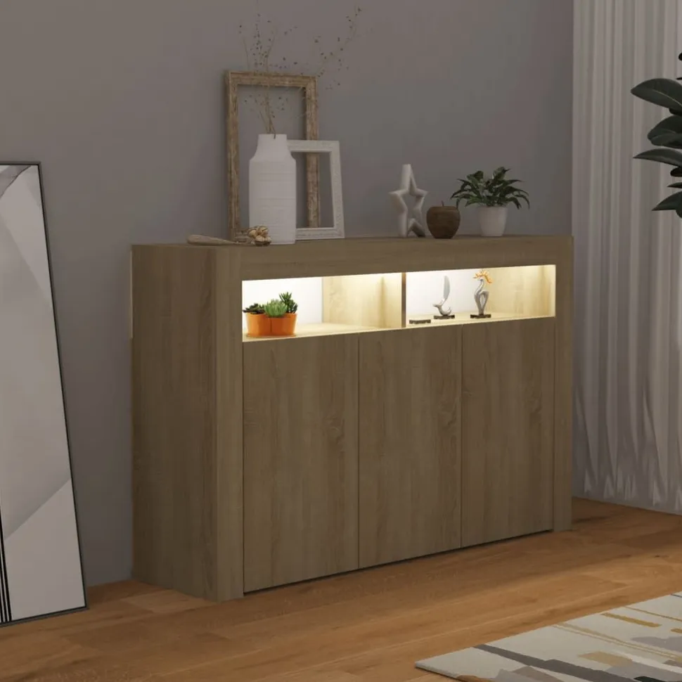 Senkki LED-valoilla, eri kokoja ja värejä
