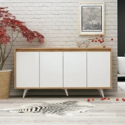 Senkki Linento Furniture Shans tammi/valkoinen