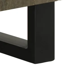 Senkki musta 60x33x75 cm massiivipuu mango (17709)
