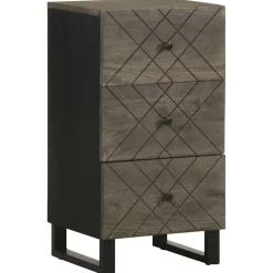 Senkki Musta 40x33x75 cm Massiivipuu Mango (17707)