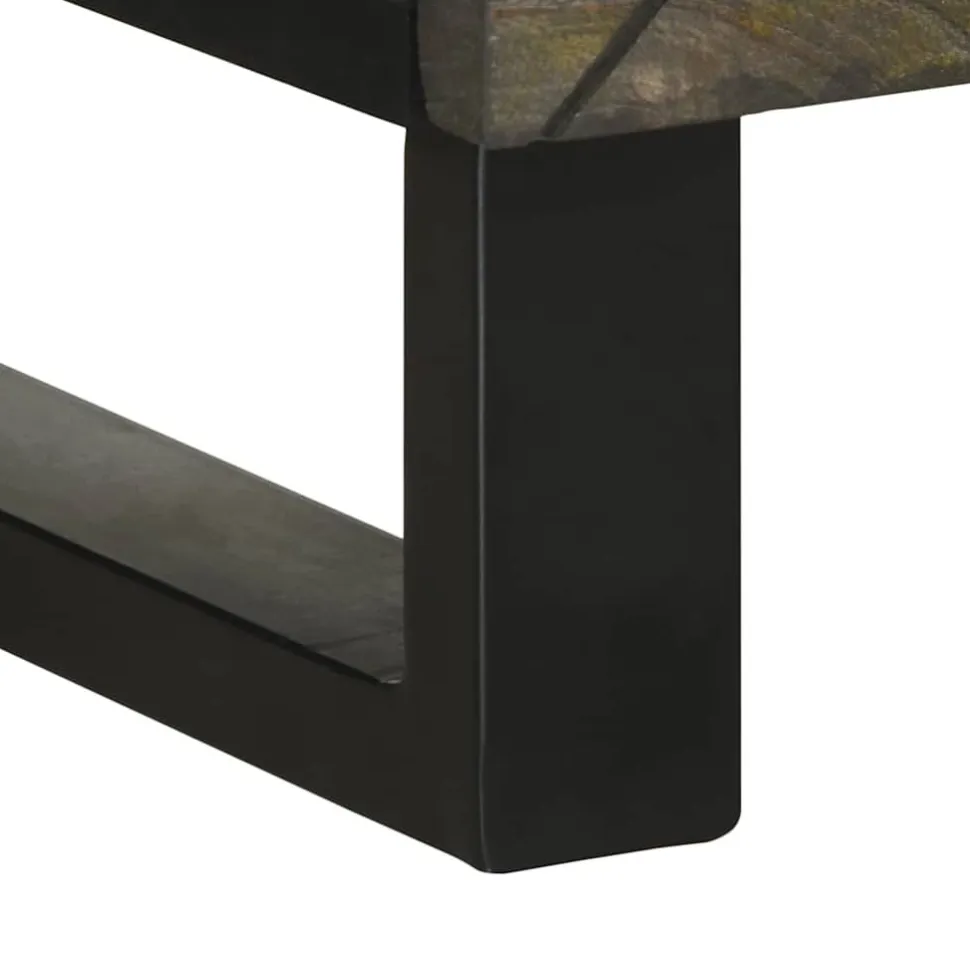 Senkki Musta 40x33x75 cm Massiivipuu Mango (17707)