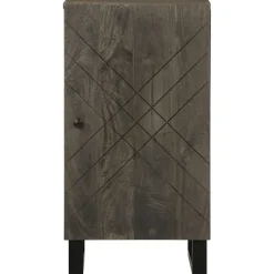 Senkki Musta 40x33x75 cm Massiivipuu Mango (17708)