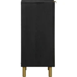 Senkki musta 40x33x75 cm tekninen puu (17672)
