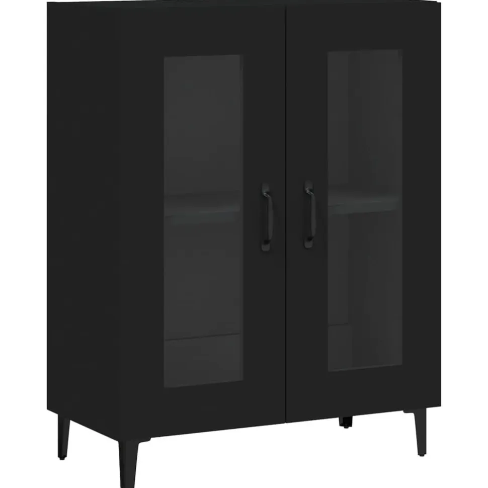 Senkki musta 69,5x34x90 cm tekninen puu (33048)
