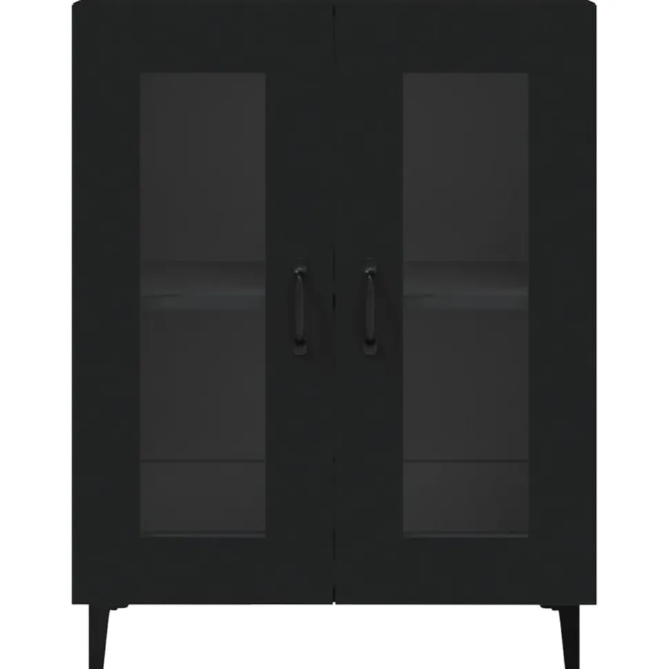 Senkki musta 69,5x34x90 cm tekninen puu (33048)
