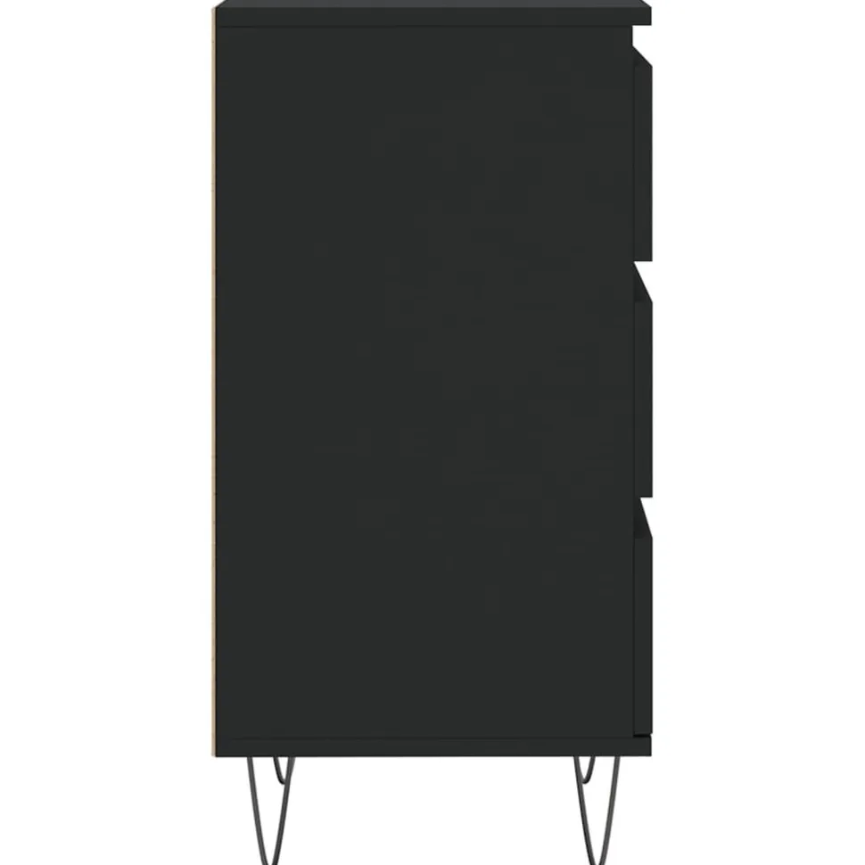 Senkki musta 40x35x70 cm tekninen puu (31093)