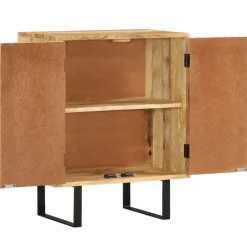 Senkki 2 ovella 55x35x70 cm täysi mangopuu (54983)