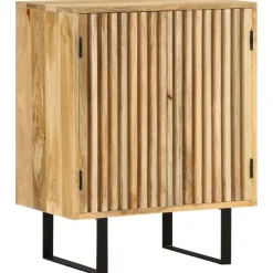 Senkki 2 ovella 55x35x70 cm täysi mangopuu (54983)