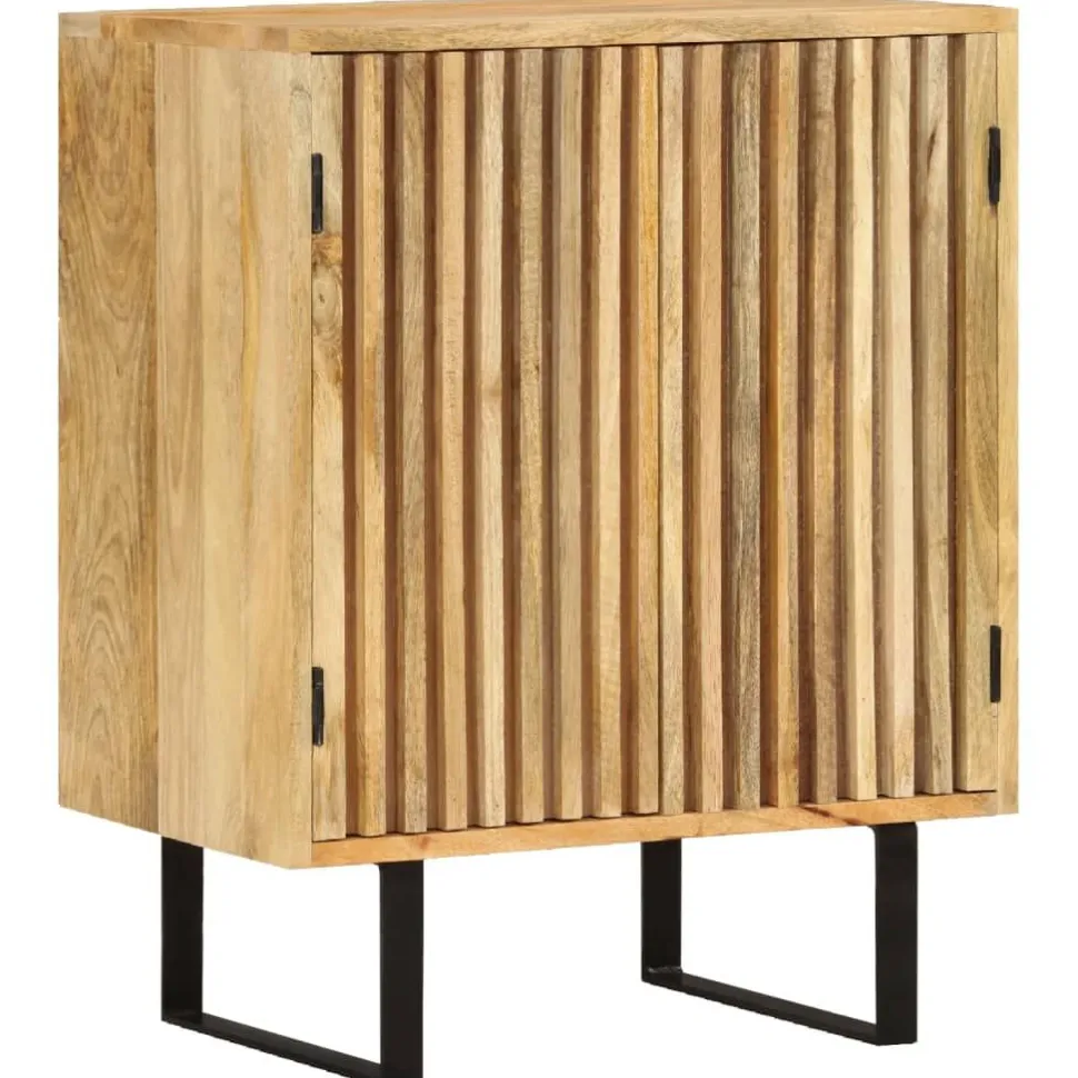 Senkki 2 ovella 55x35x70 cm täysi mangopuu (54983)