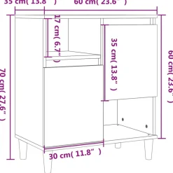 Senkki savutammi 60x35x70 cm tekninen puu (21145)